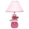 Creekwood Home Priva Pink 17.25" Stacking Stones Table Lamp